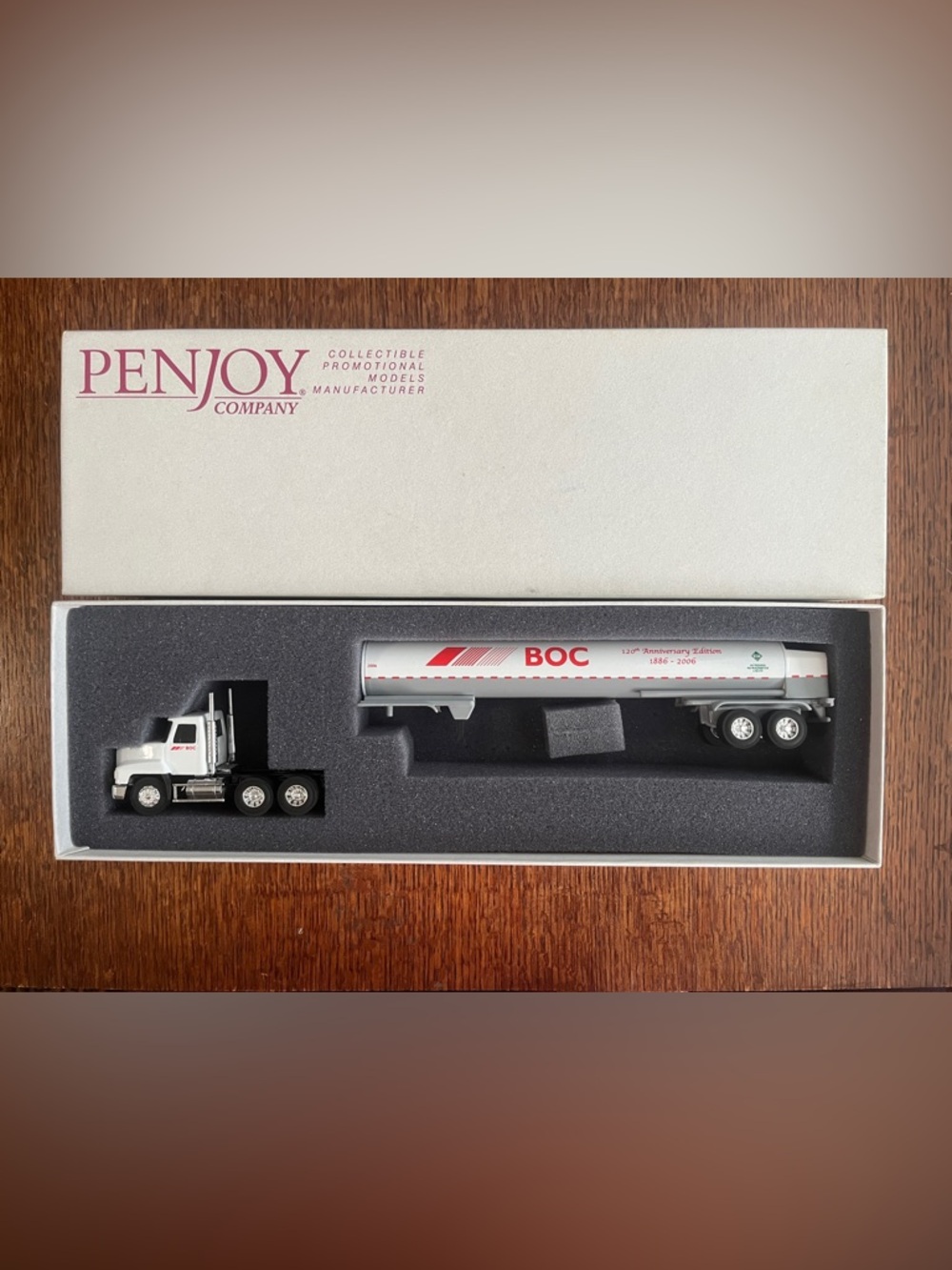 Penjoy Company BOC 120th
Anniversary 1886-2006 Diecast
Tractor Trailer 1:64